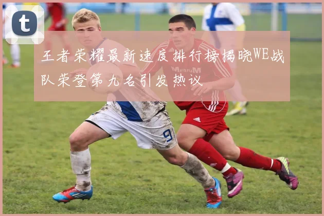 王者荣耀最新速度排行榜揭晓WE战队荣登第九名引发热议
